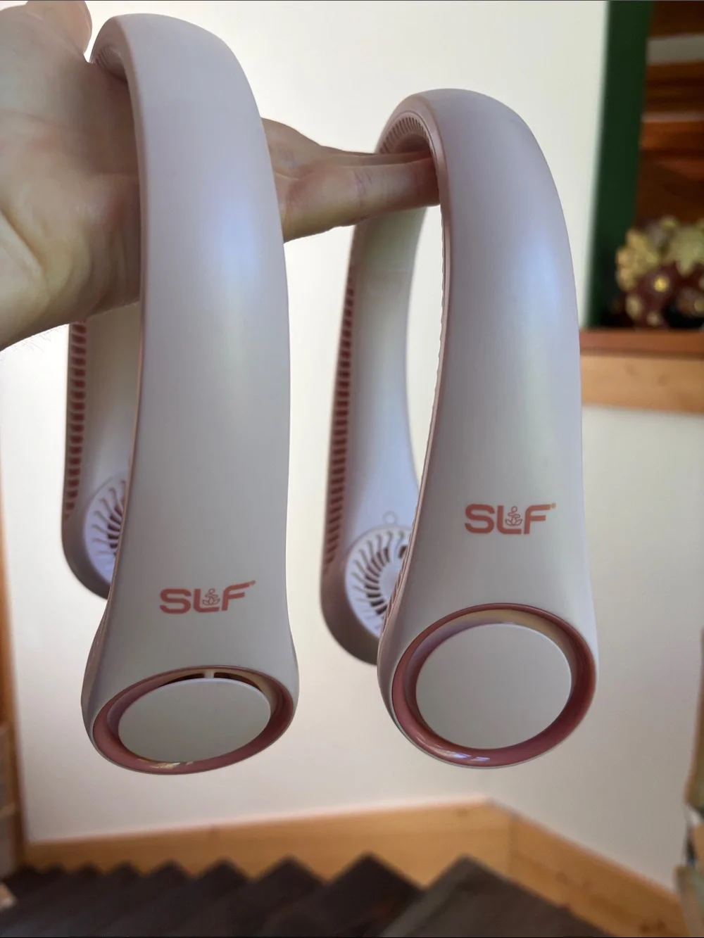 Portable Neck Fans - Pink Hands-Free Personal Cooling